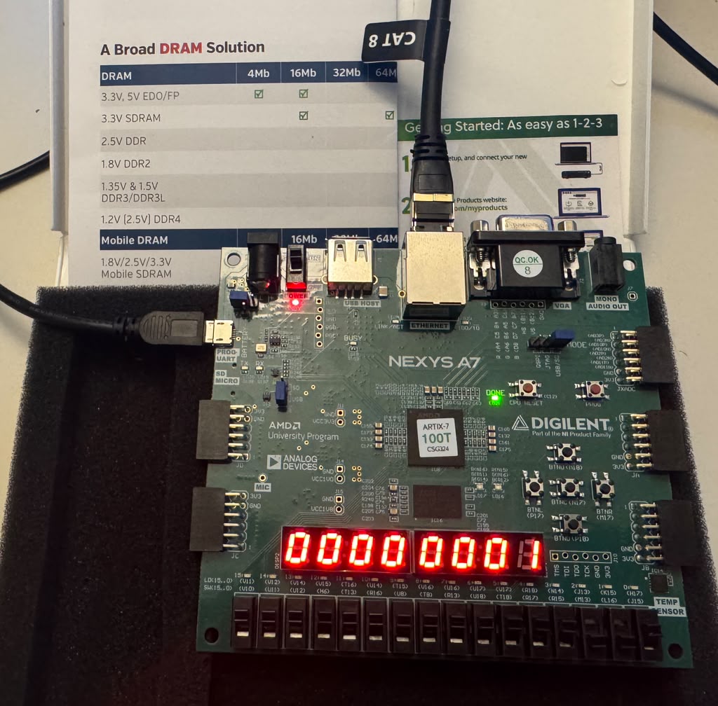Nexys A7-100T bench photo