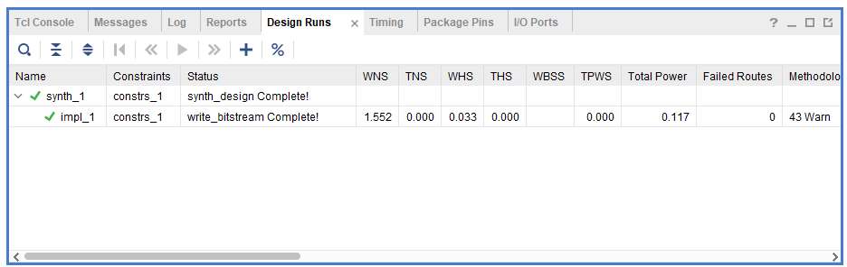 Design runs complete